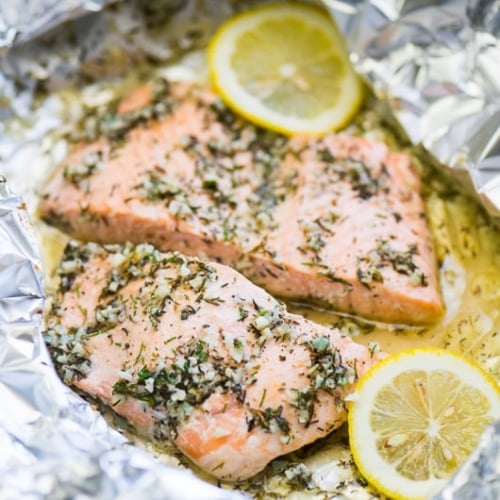 Foil pack salmon recipe with garlic butter KETO | Best recipe Box