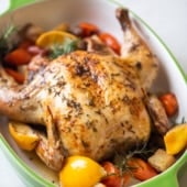 Garlic Lemon and Herb Roast Chicken