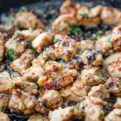 Garlic Parmesan Chicken Bites Recipe | BestRecipeBox.com