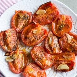 Garlic Roasted Tomates recipe is the Best Recipe with fresh tomatoes | @bestrecipebox