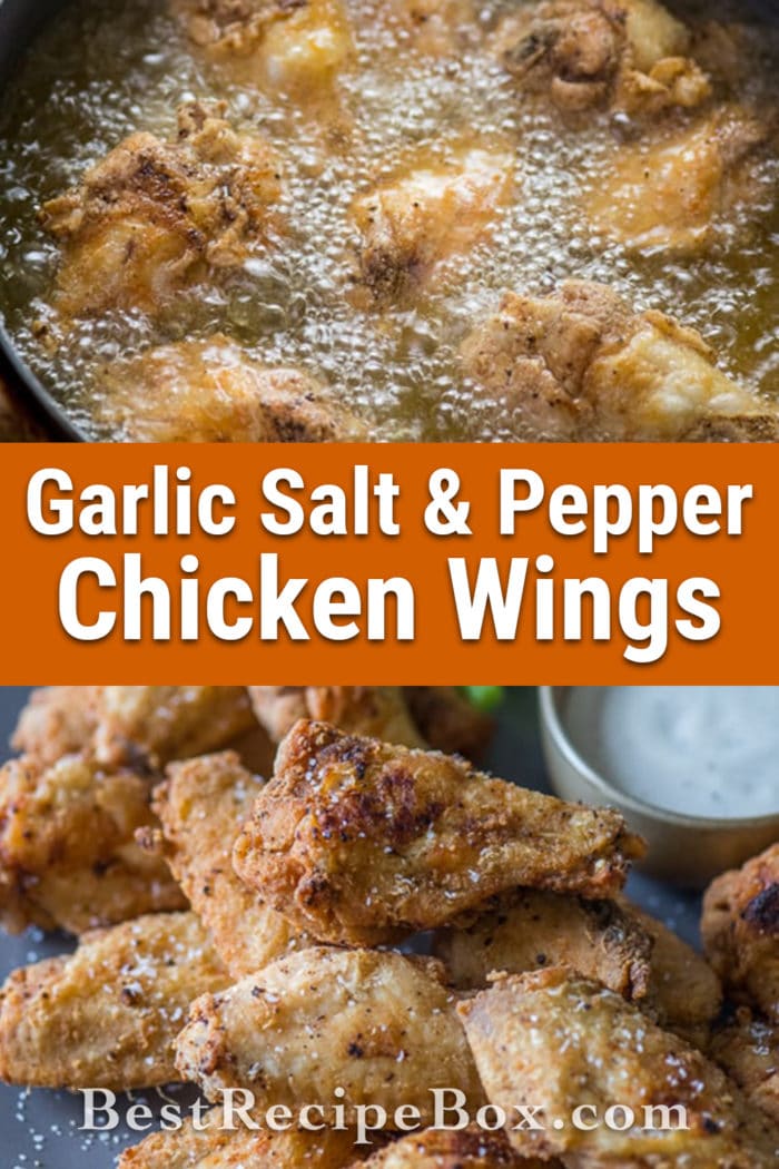 Garlic Salt & Pepper Chicken Wings Recipe Best Appetizer Recipe | @bestrecipebox