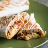 Killer Grilled Breakfast Burritos with Sausage Egg or Bacon | @bestrecipebox