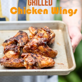 Grilled Chicken Wings Recipe with Sticky Asian Sauce for Super Bowl Game Day | @BestRecipeBox