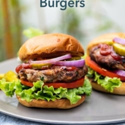 Grilled Meatloaf Burgers Recipe on the BBQ | BestRecipeBox.com