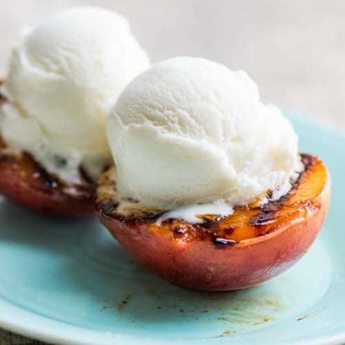 How To Grill Peaches (Healthy Summer Dessert Recipe)