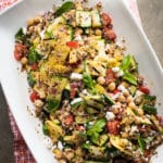 Vegetarian Grilled Zucchini Salad Recipe with Quinoa | @bestrecipebox