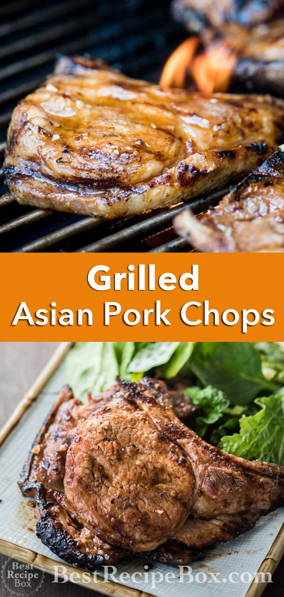 Grilled Asian Chili Garlic Pork Chops Recipe BBQ Pork Chops | @bestrecipebox