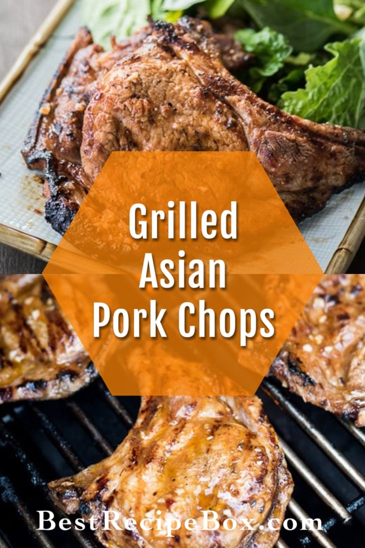 Grilled Asian Chili Garlic Pork Chops Recipe collage