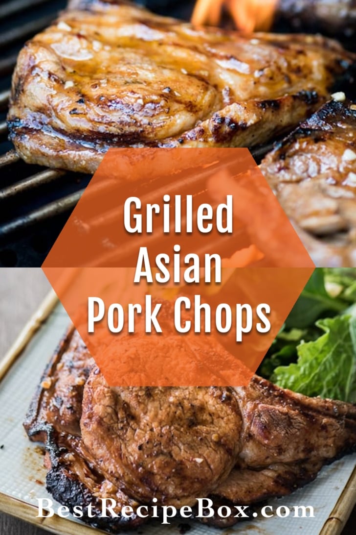 Grilled Asian Chili Garlic Pork Chops Recipe collage