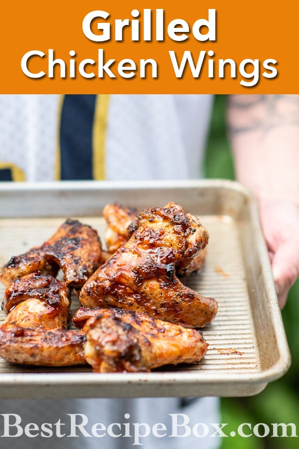Grilled Chicken Wings Recipe for Super Bowl Game Day | @BestRecipeBox