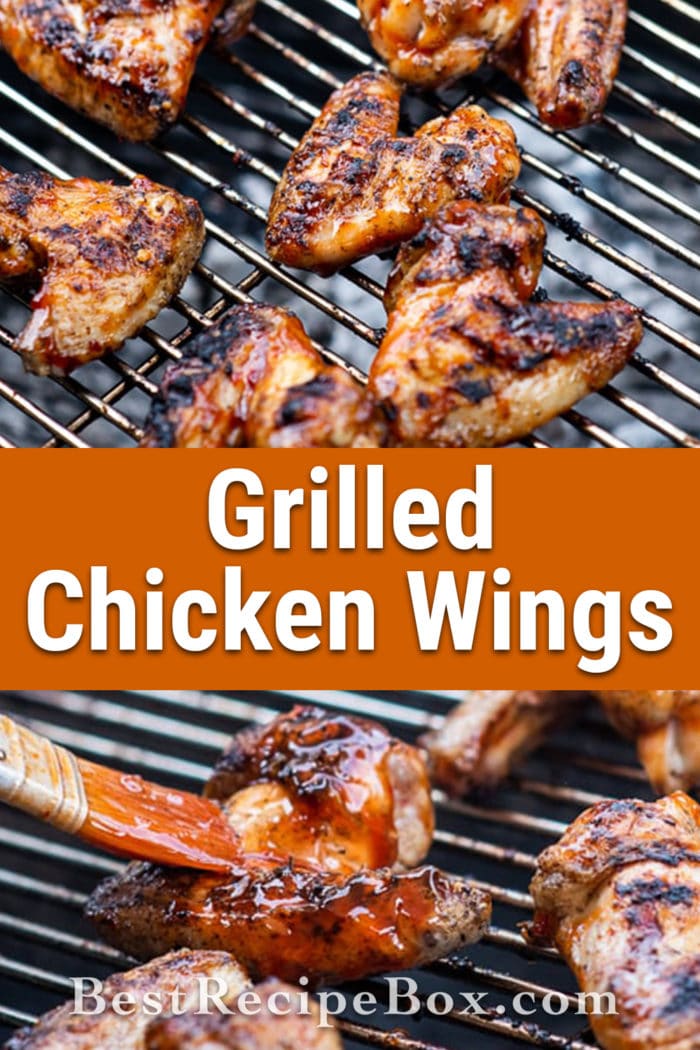 Grilled Chicken Wings Recipe for Super Bowl Game Day | @BestRecipeBox