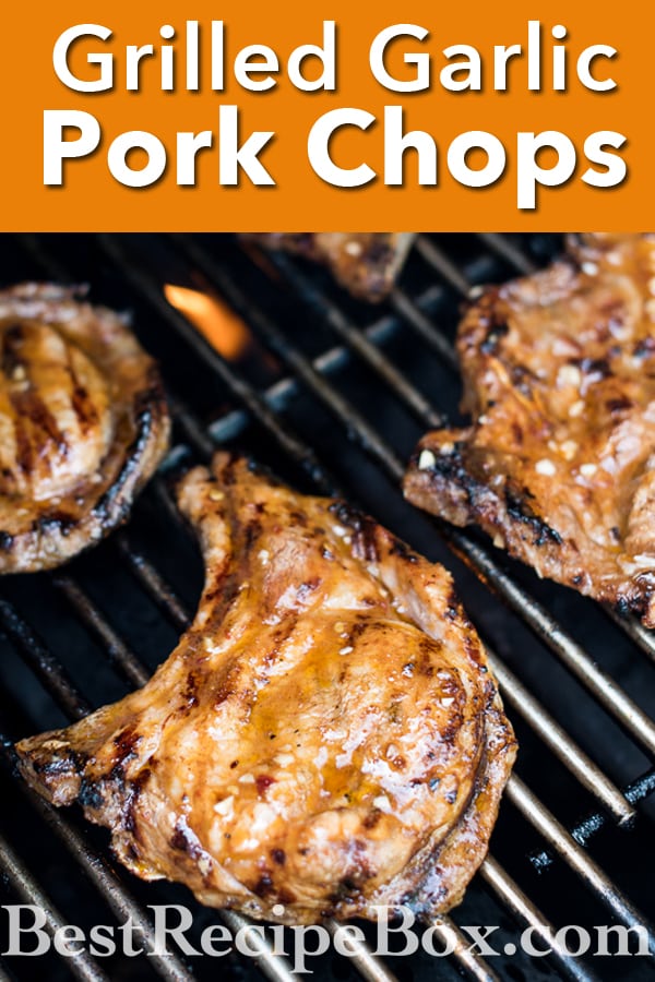 Grilled Pork Chop Recipe with Garlic Marinade BBQ Pork Chops | @bestrecipebox