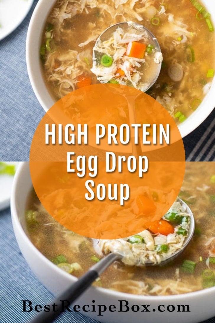 Easy Classic Chinese Egg Drop Soup collage