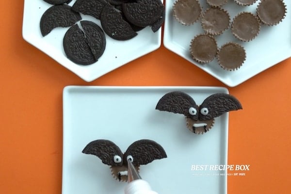 Piping eyes on bat