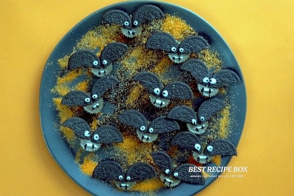 Finished plate of bat desserts