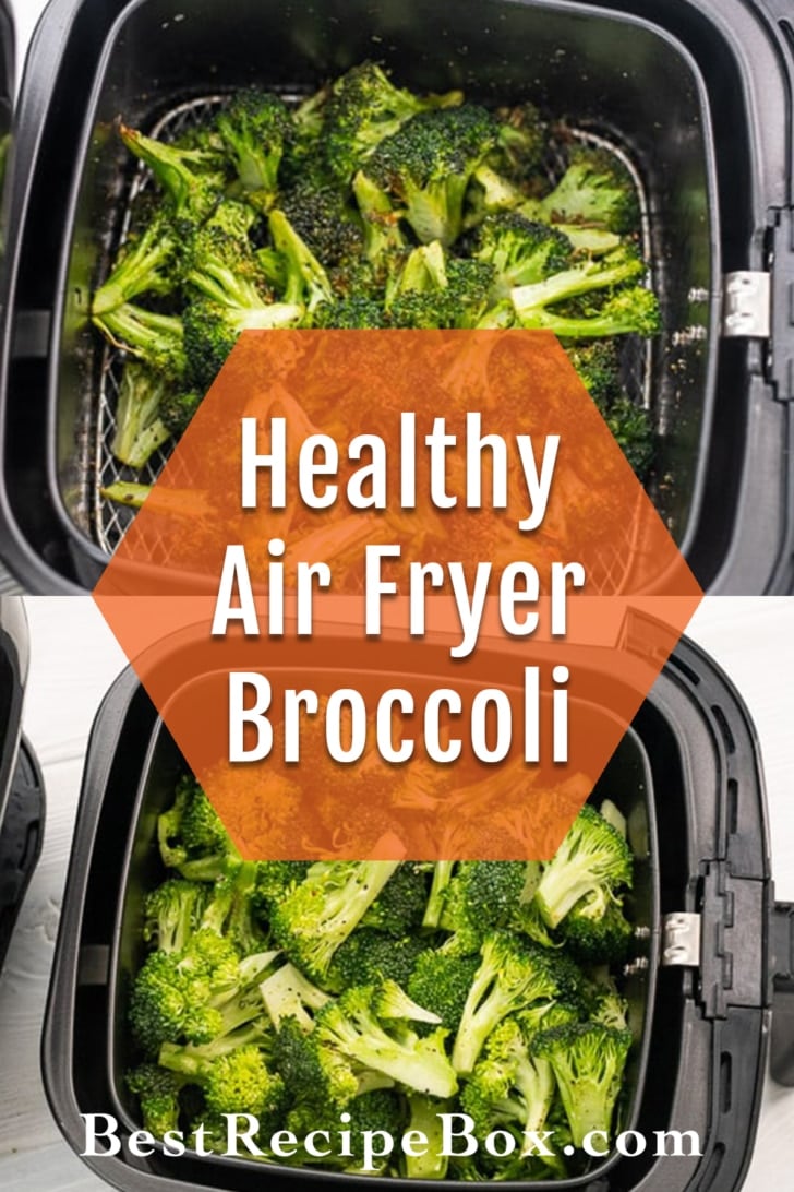 Air Fryer Broccoli collage