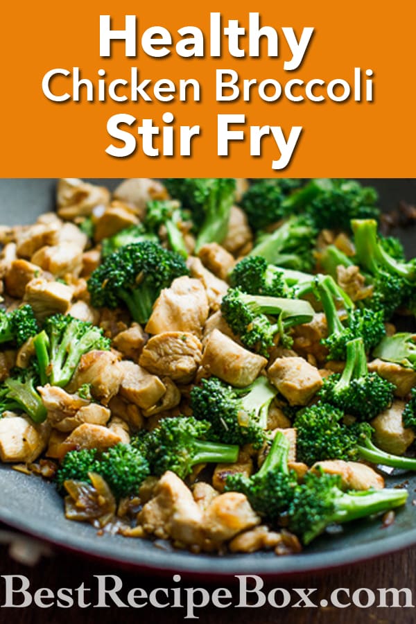Low Fat Chicken Broccoli Stir Fry Recipe | @bestrecipebox