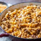 Homemade Hamburger Helper with Cheese