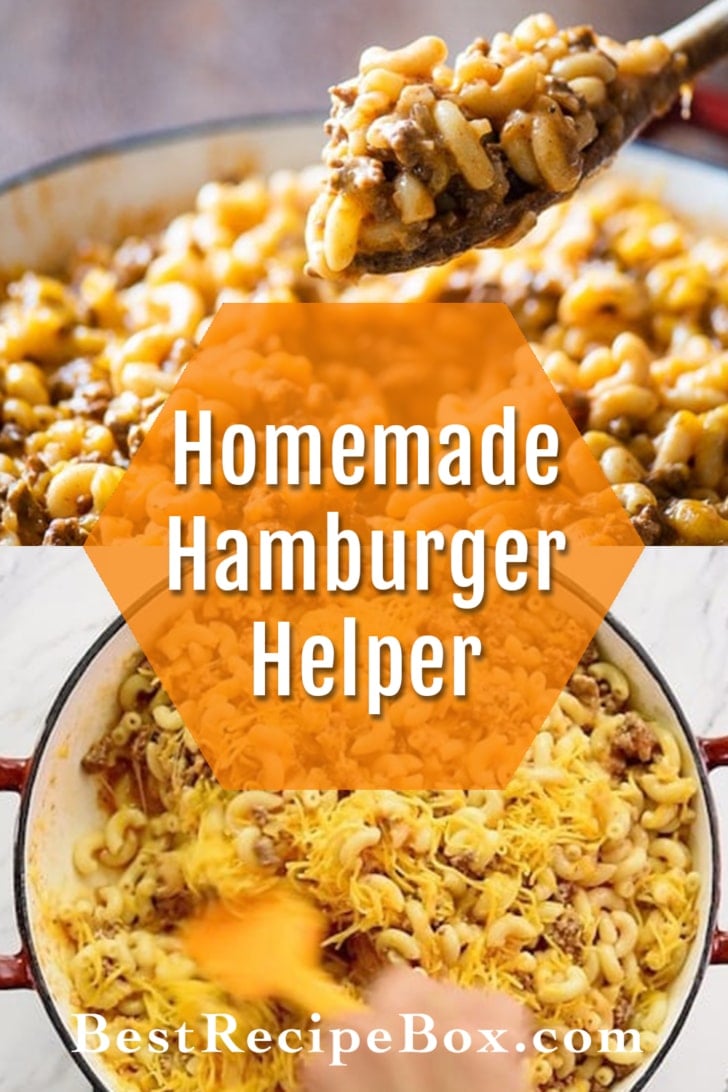 Skillet Cheeseburger Macaroni and Cheese recipe collage