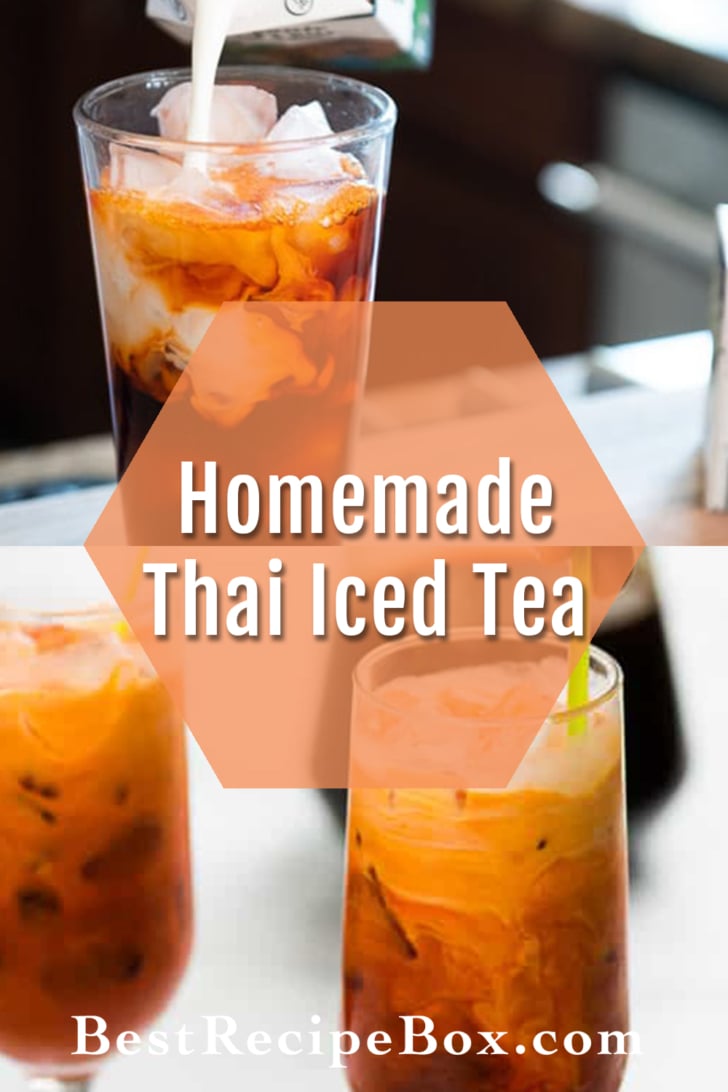 Thai Iced Tea Recipe collage
