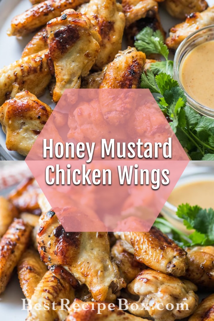 Honey Mustard Chicken Wings collage