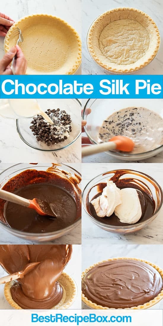 Easy Creamy Chocolate Silk Pie Recipe step by step 