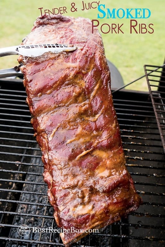 How to Smoke Pork Ribs Recipe on a grill