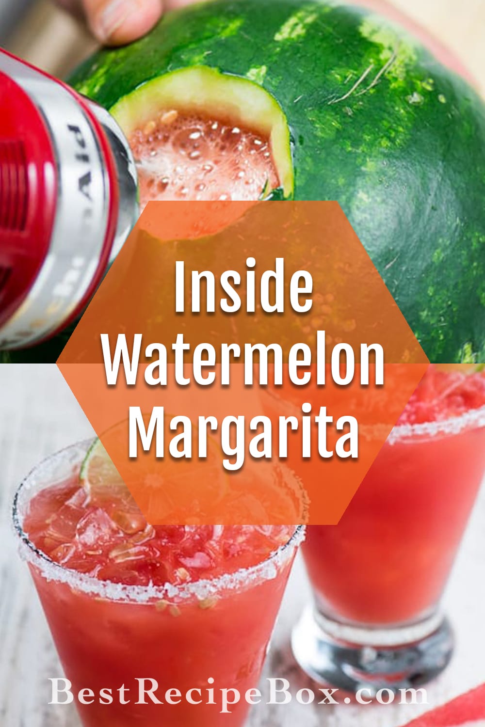 Watermelon Margaritas Recipe Made Inside Watermelon Best Recipe Box