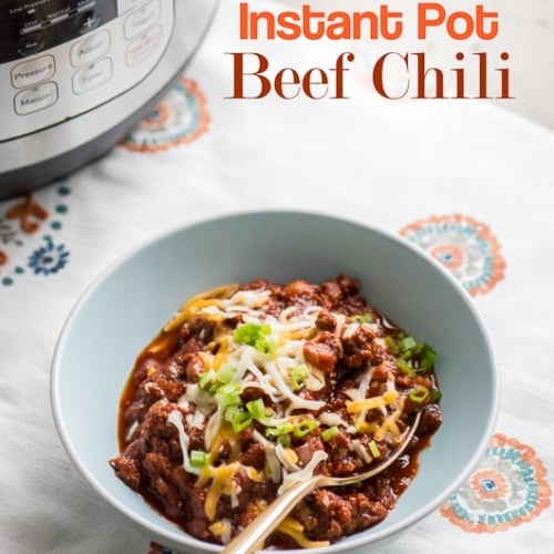 Pressure Cooker {Instant Pot} Chili - Slow Cooker Gourmet