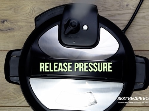 Steam coming out of pressure release
