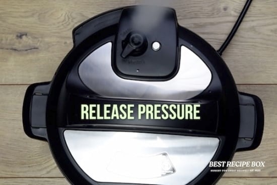 Steam coming out of pressure release
