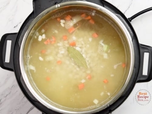 Remaining soup ingredients in instant pot
