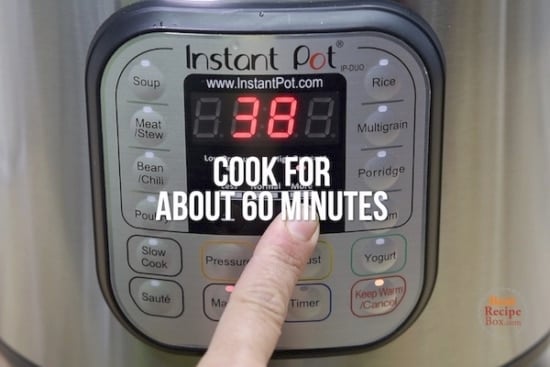 Setting the time on the instant pot