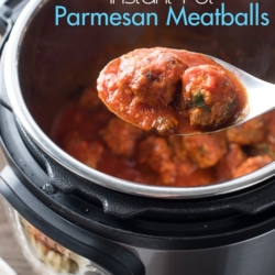 Instant Pot Parmesan Meatballs Recipe or in Slow Cooker | @bestrecipebox