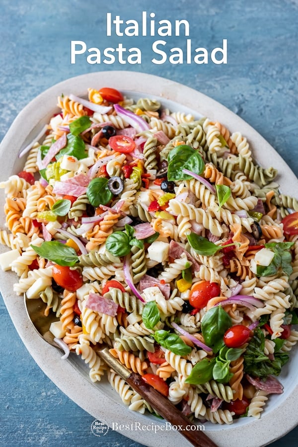 Italian Pasta Salad Recipe: EASY, QUICK, 30 minutes | Best Recipe Box