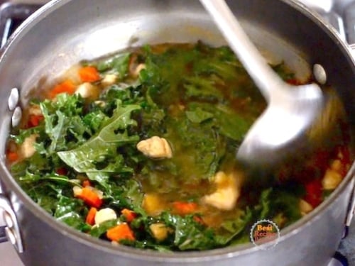 Stirring in kale