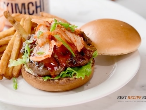 finished korean burger