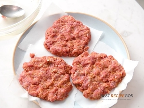 burger patties on plate
