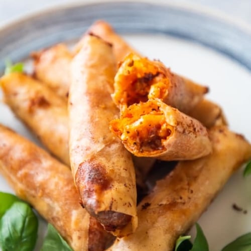 Crispy Lasagna Egg Rolls