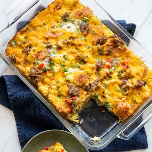 Leftover Cornbread Breakfast Bake Casserole Recipe | Best Recipe Box