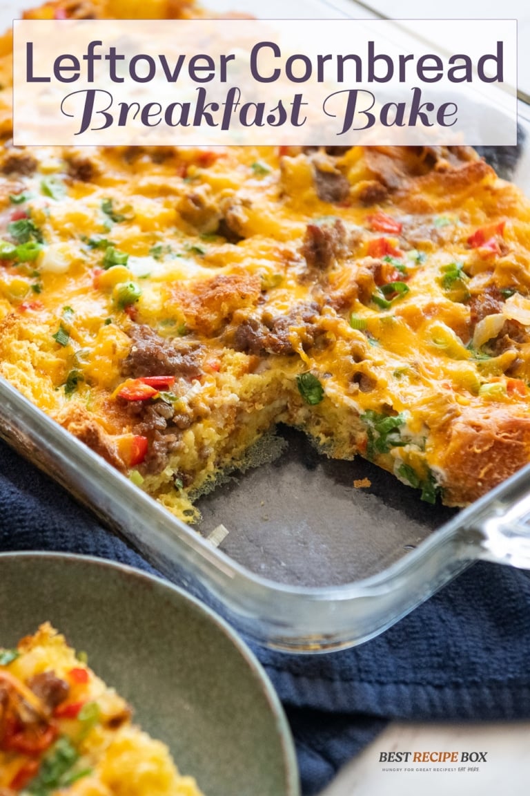 Leftover Cornbread Breakfast Bake Casserole Recipe | Best Recipe Box