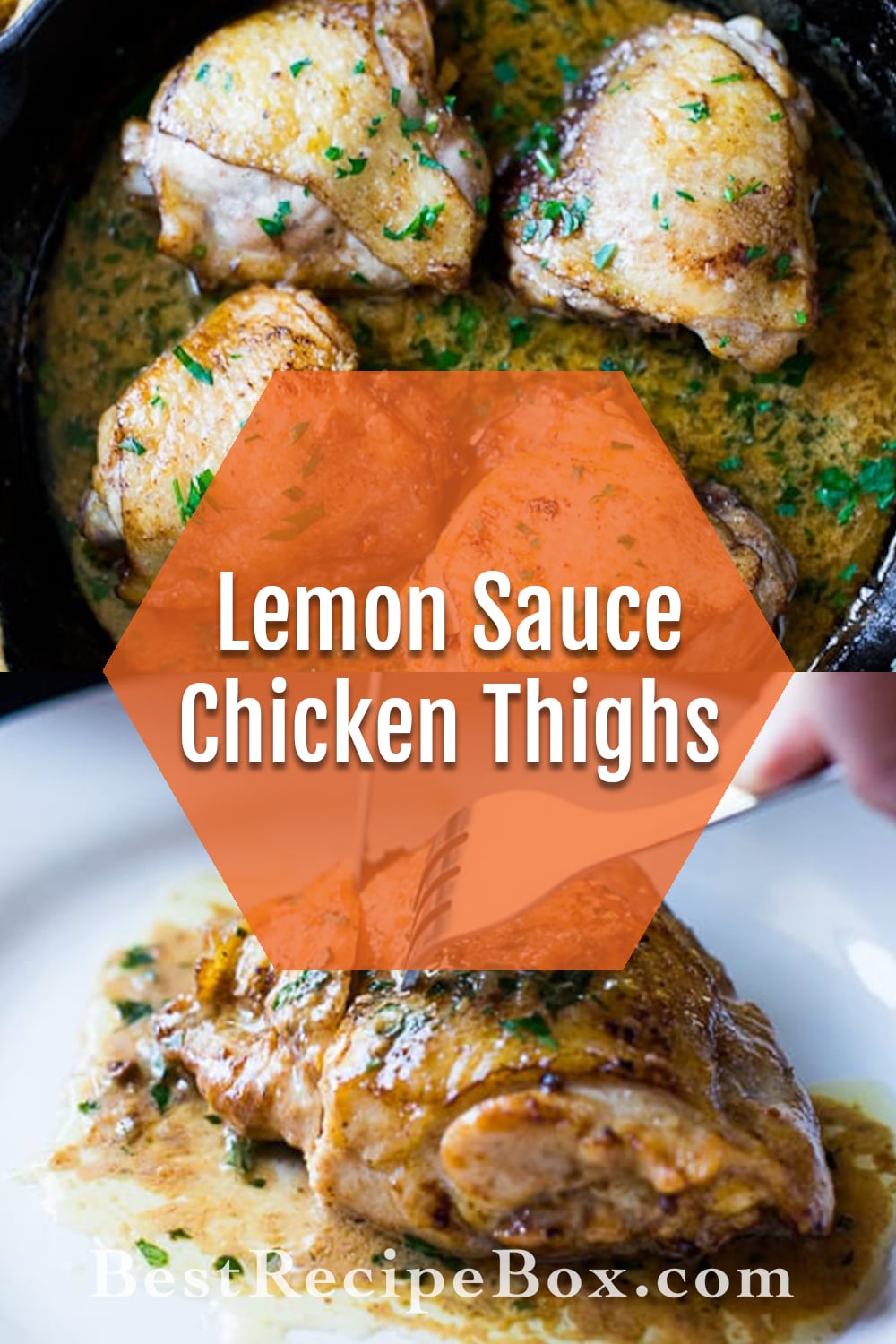 Baked Garlic Chicken Thighs in Creamy Lemon Sauce | Best Recipe Box