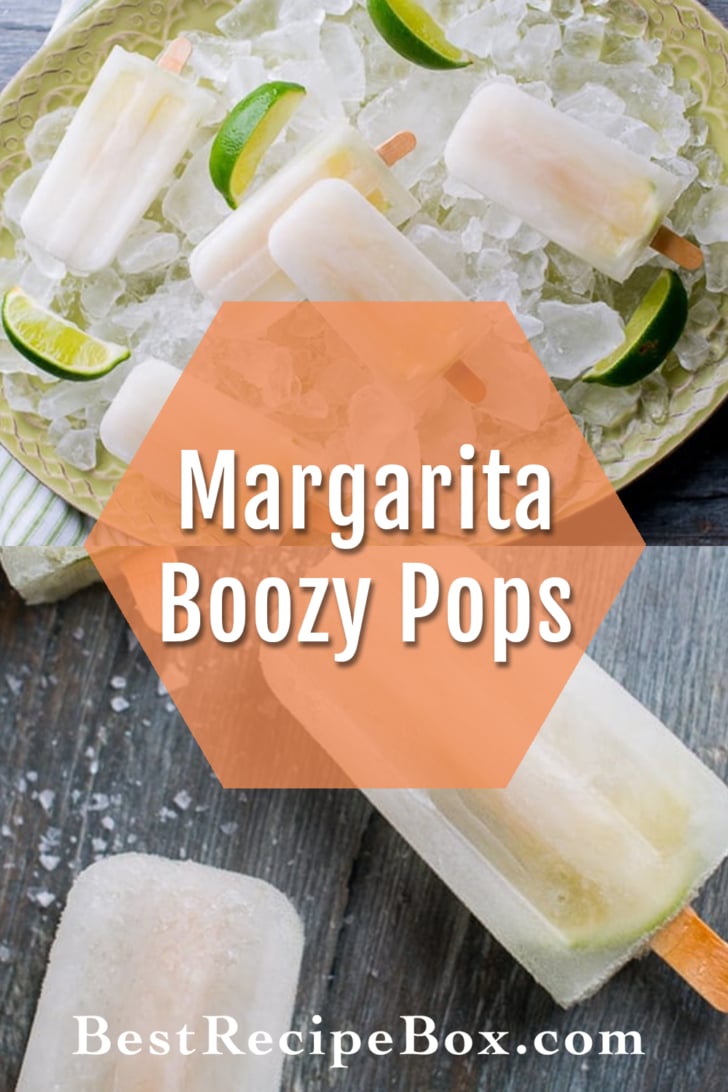 Boozy Margarita Popsicles Recipe Cocktail Pops collage