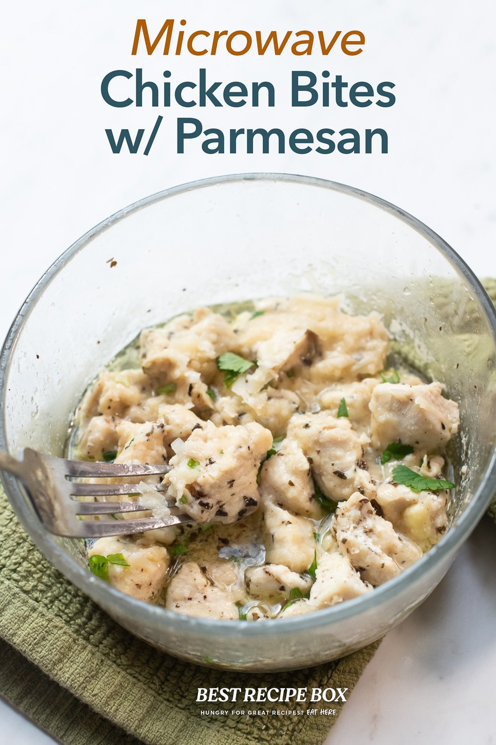 Microwave Chicken Bites Recipe with Parmesan KETO