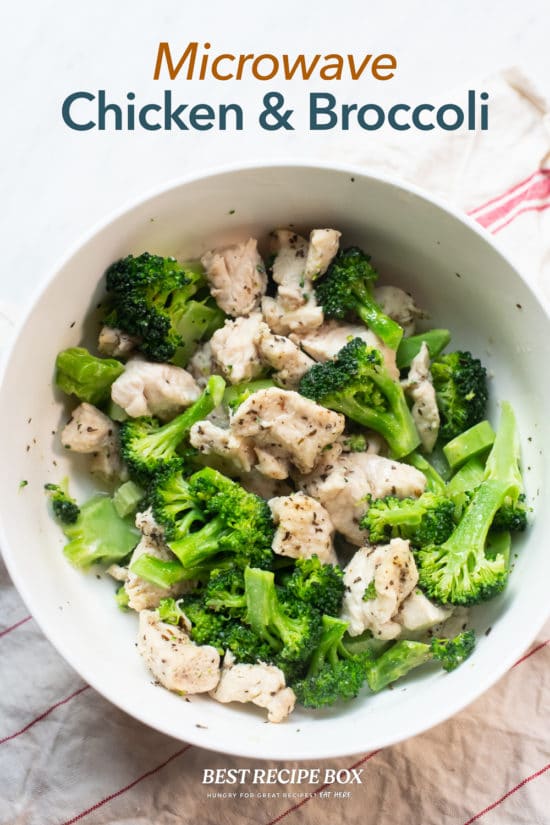 Microwave Chicken and Broccoli Recipe in bowl