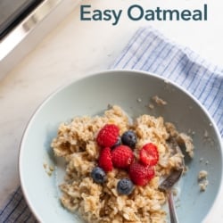 Microwave Oatmeal Recipe Quick and Easy | BestRecipeBox.com