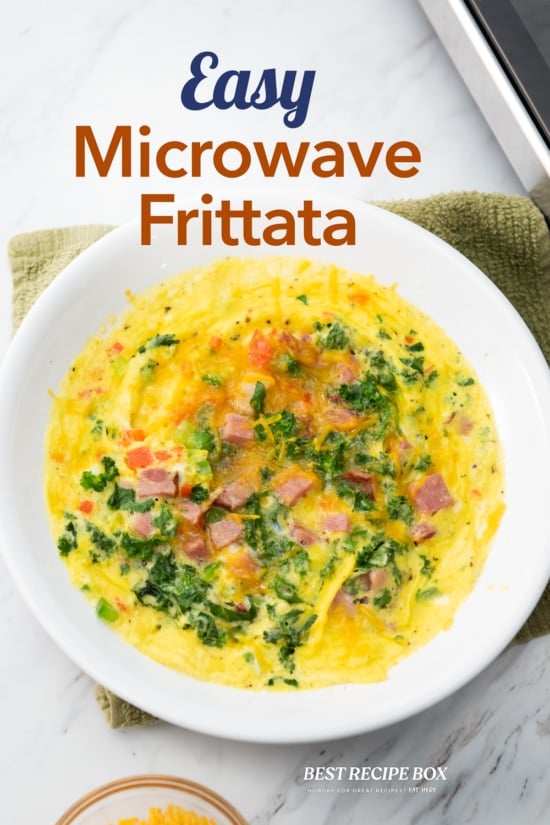 Cooked microwave frittata 
