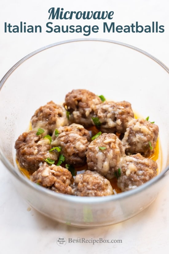 Italian Sausage Meatballs Recipe | BestRecipeBox.com