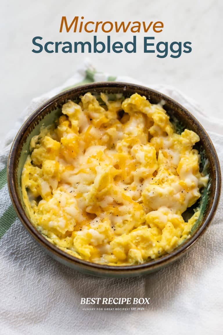 Microwave Scrambled Eggs Recipe Cheese 2 Minutes | Best Recipe Box