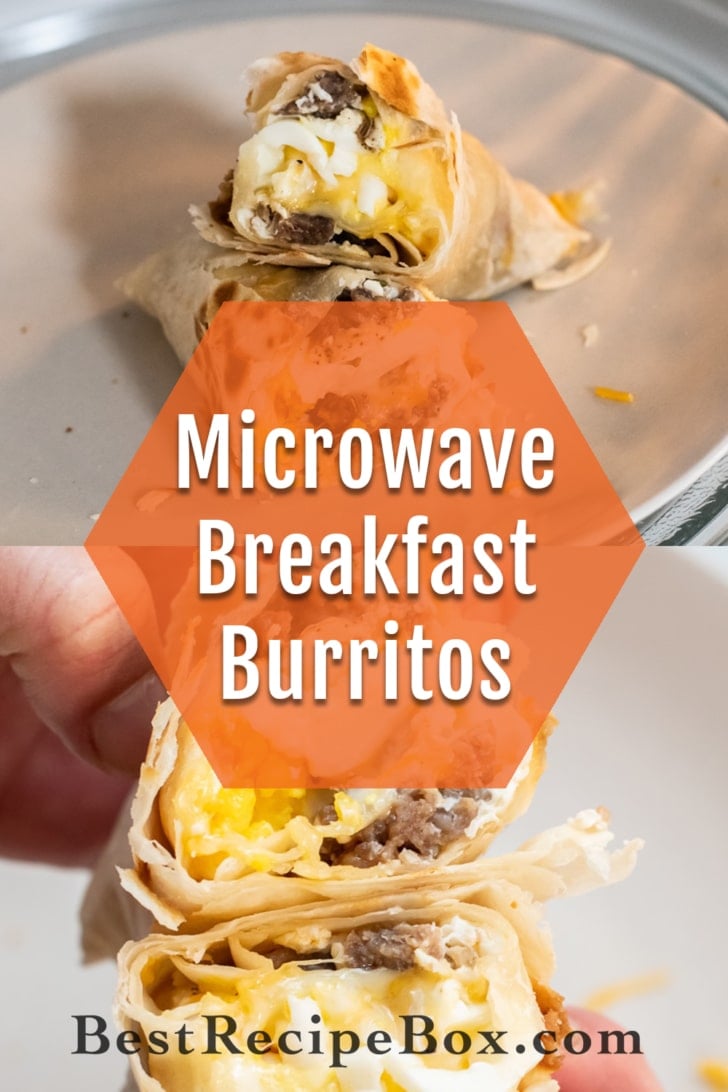 Microwave Breakfast Burrito collage